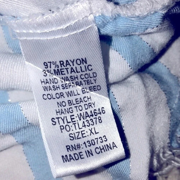 Umgee striped boho top size XLarge - Picture 5 of 5